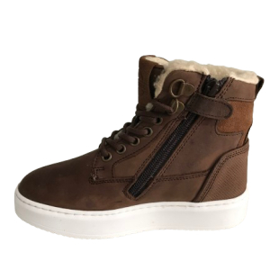 Gattino G2729 Half Hoge Sneaker Mid Bruin Bont