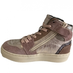 Hip H1665 half hoge sneaker roze glitter 