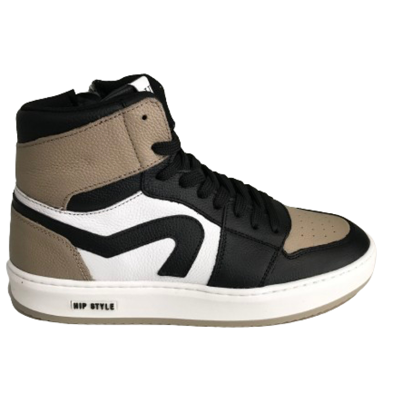 Hip H1765 Sneaker Halfhoog Taupe 