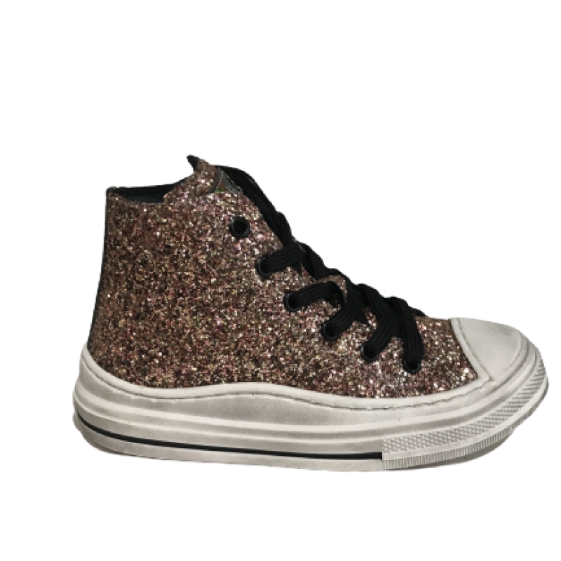 Kipling Betsy meisjes sneaker half hoog champagne glitter