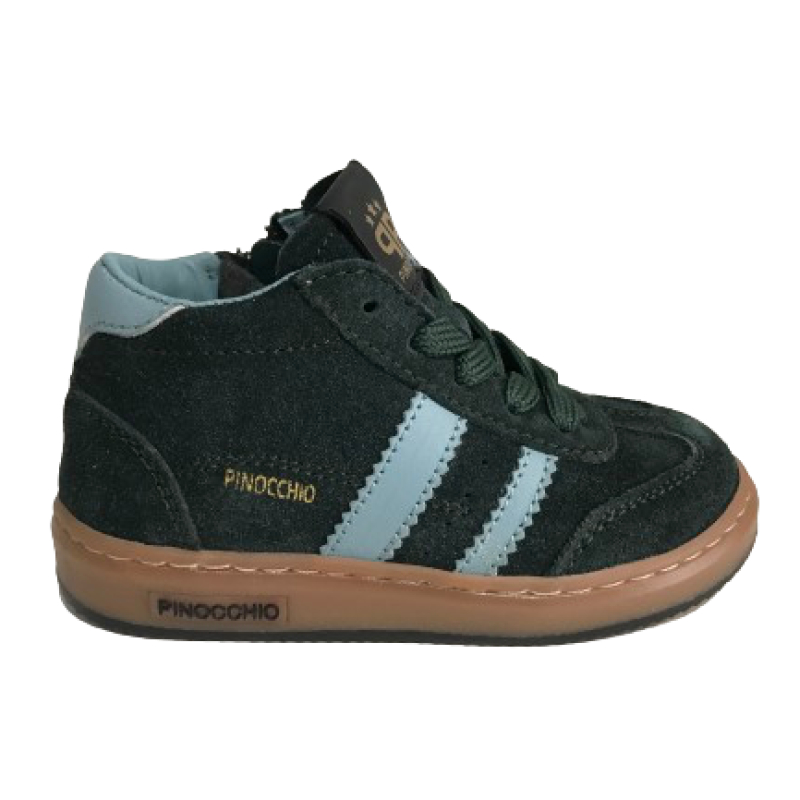 Pinocchio P1253 Jongens Sneaker Green