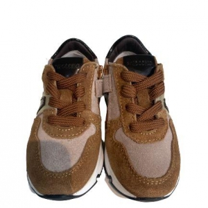 Pinocchio P1730 sneaker meisjes naturel cognac