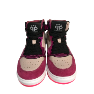 Pinocchio P1765 Sneaker Meisjes Halfhoog Fucsia 