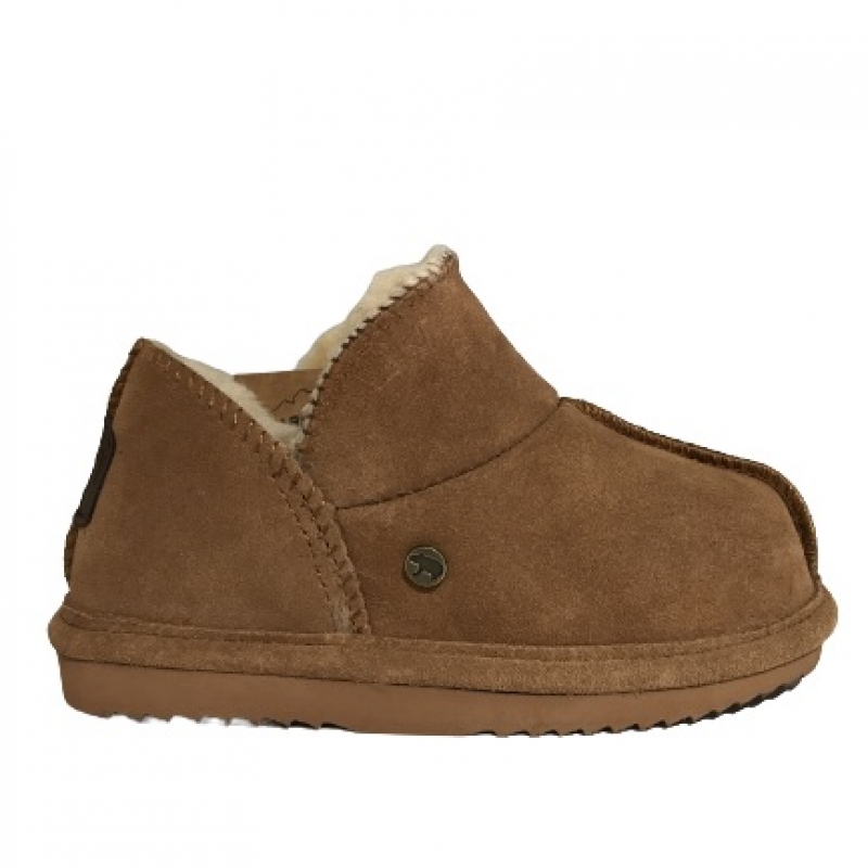 Warmbat Willow Kids sloffen Cognac